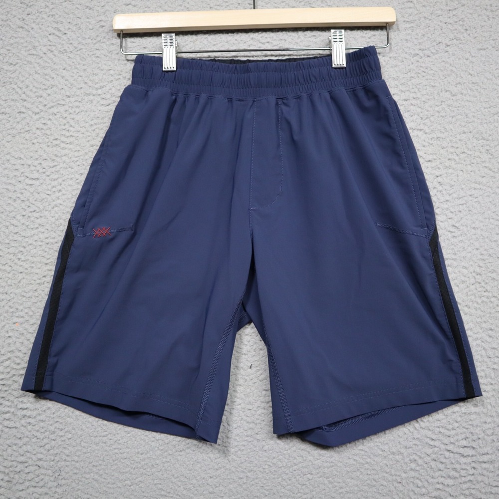 Rhone Shorts Mens Small Navy Blue Athletic Active Athleisure Drawstring 100929